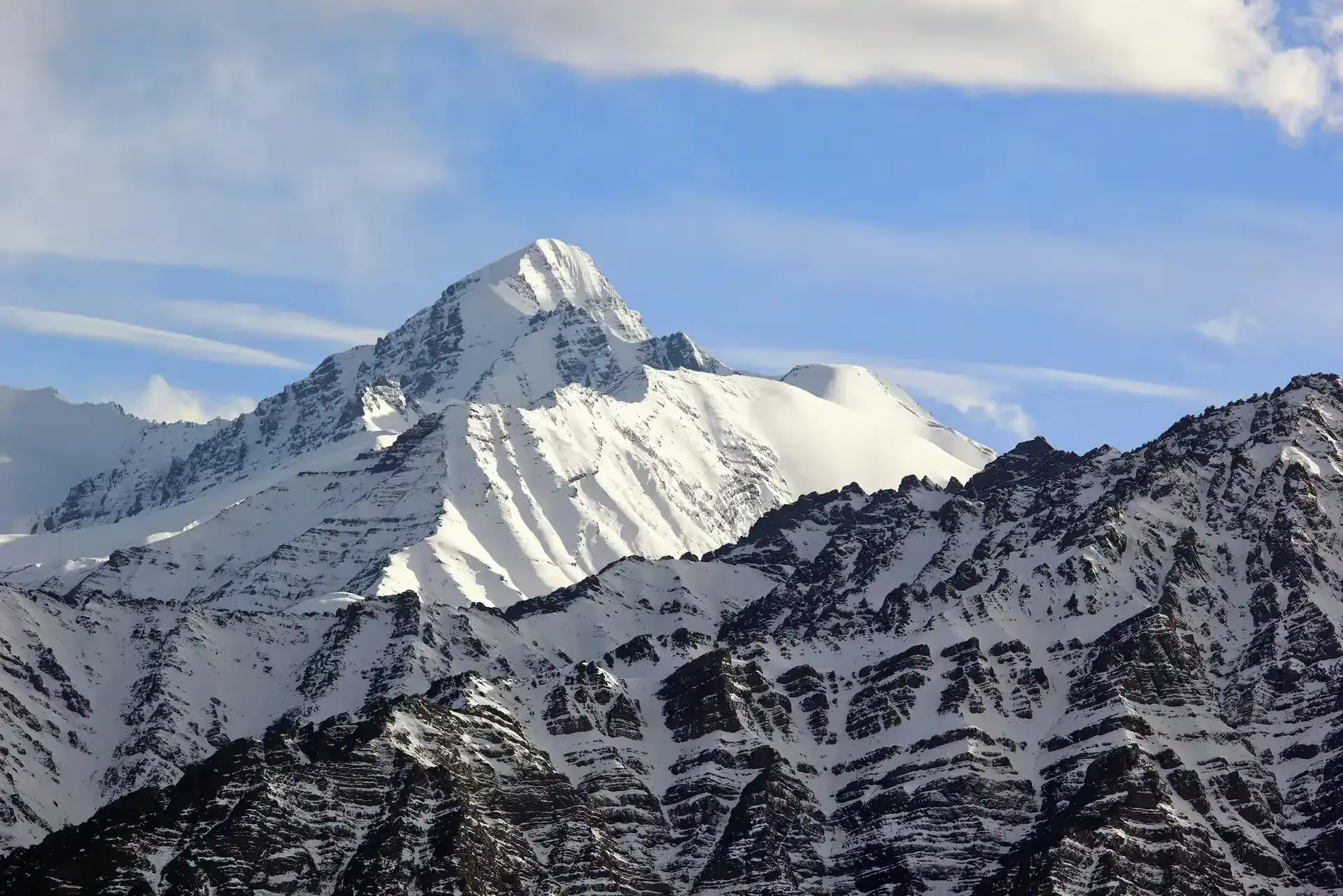 Stok kangri beautiful mountains